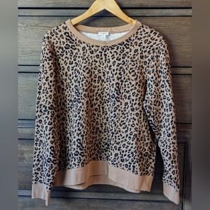 J.Crew animal print sweatshirt